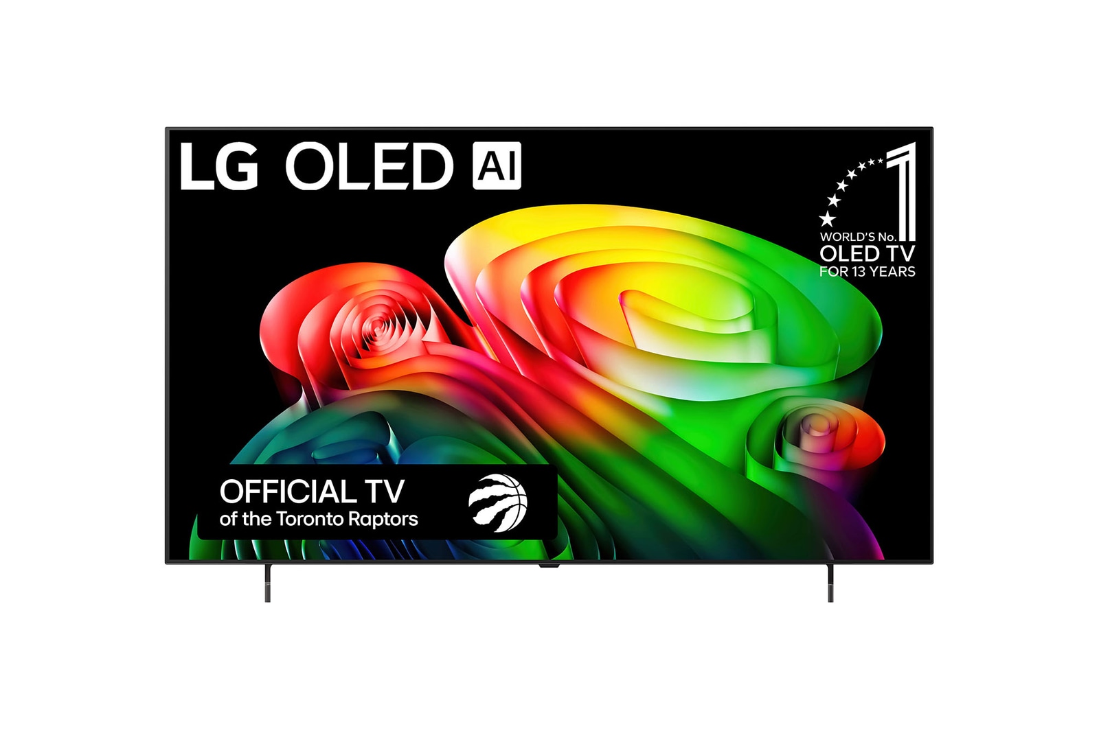 Front view of 48 Inch LG OLED AI B6 4K Smart TV 2026 OLED48B6GUA